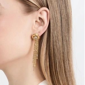 Brinker + Eliza Firework 24K-Gold-Plated & Crystal Drop Earrings